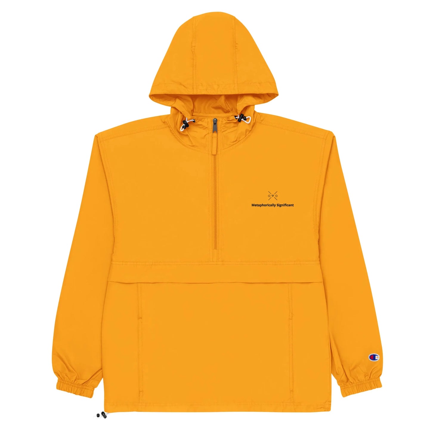 Embroidered Champion | Packable Rain/Wind Jacket | Metaphorically Significant Collection