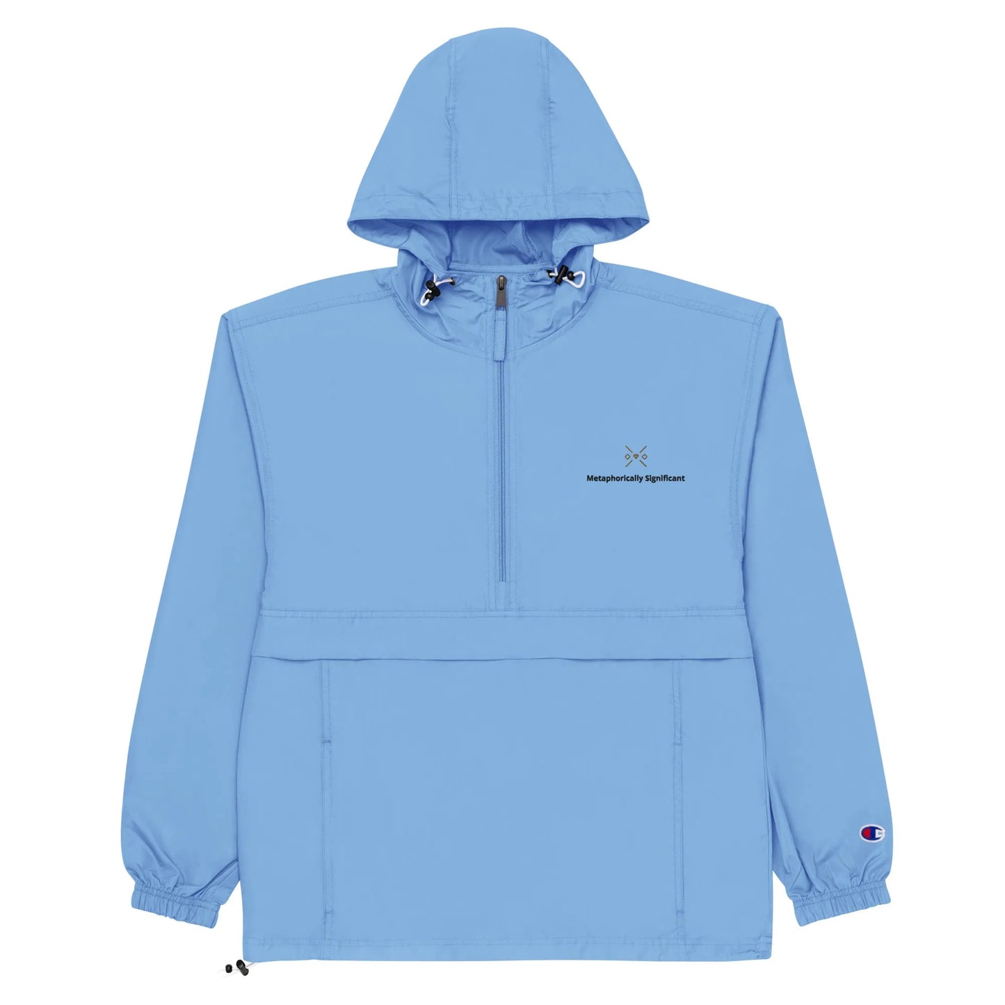 Embroidered Champion | Packable Rain/Wind Jacket | Metaphorically Significant Collection
