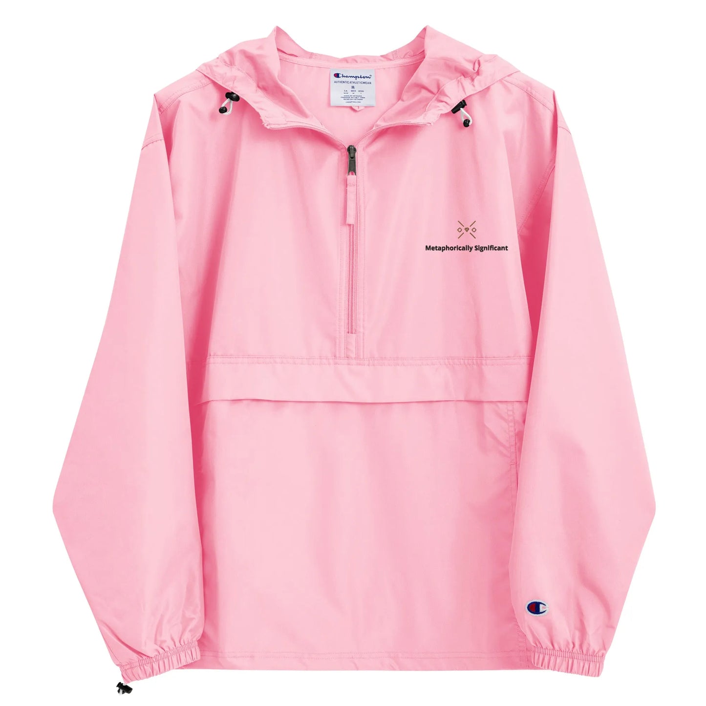Embroidered Champion | Packable Rain/Wind Jacket | Metaphorically Significant Collection