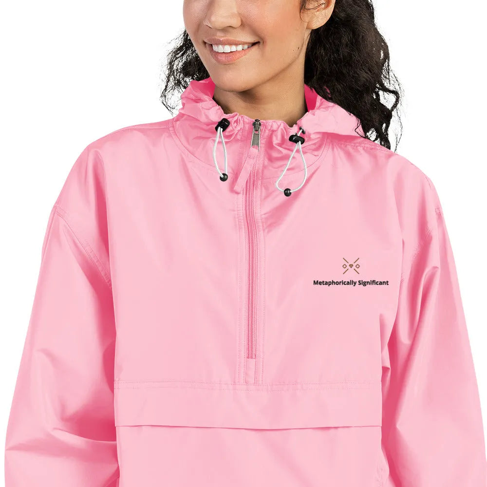 Embroidered Champion | Packable Rain/Wind Jacket | Metaphorically Significant Collection