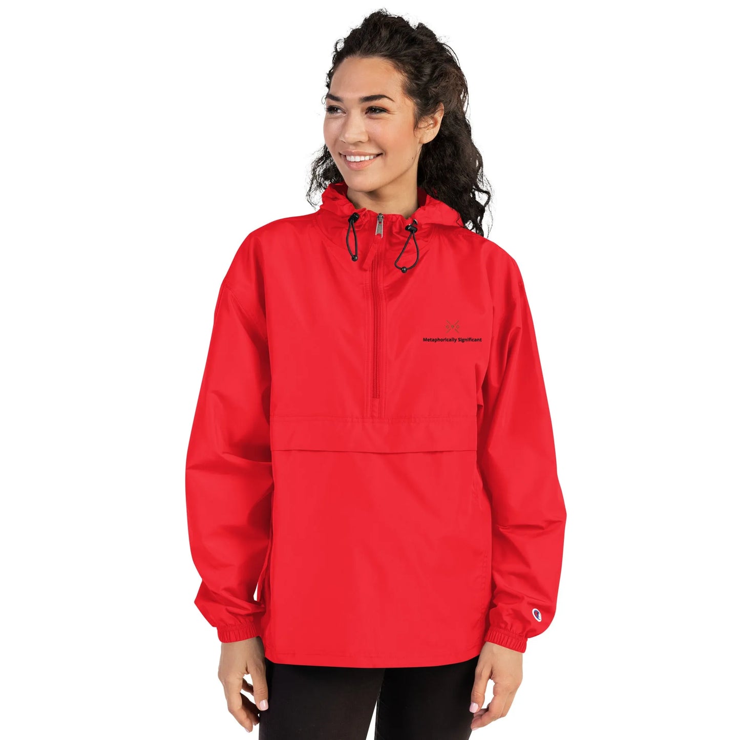 Embroidered Champion | Packable Rain/Wind Jacket | Metaphorically Significant Collection