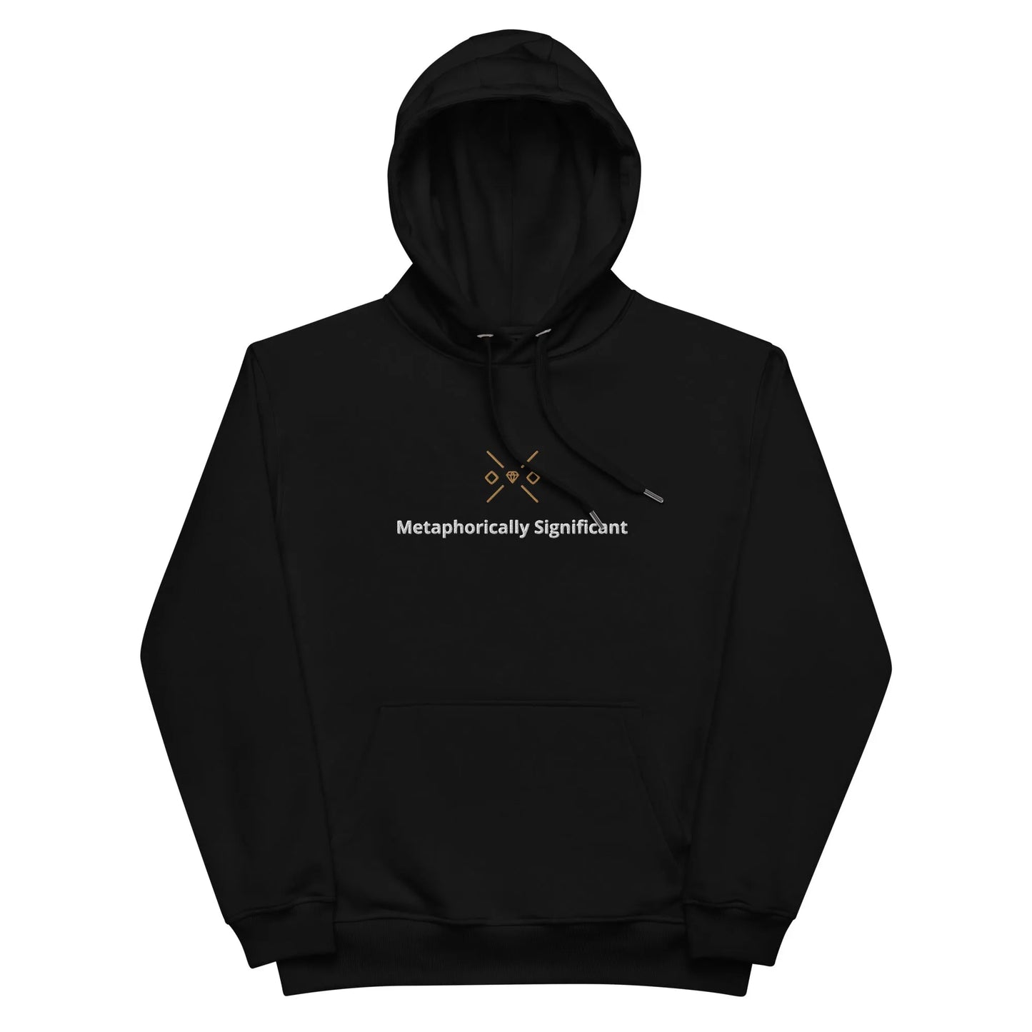 Premium Black eco Hoodie | Metaphorically Significant Collection