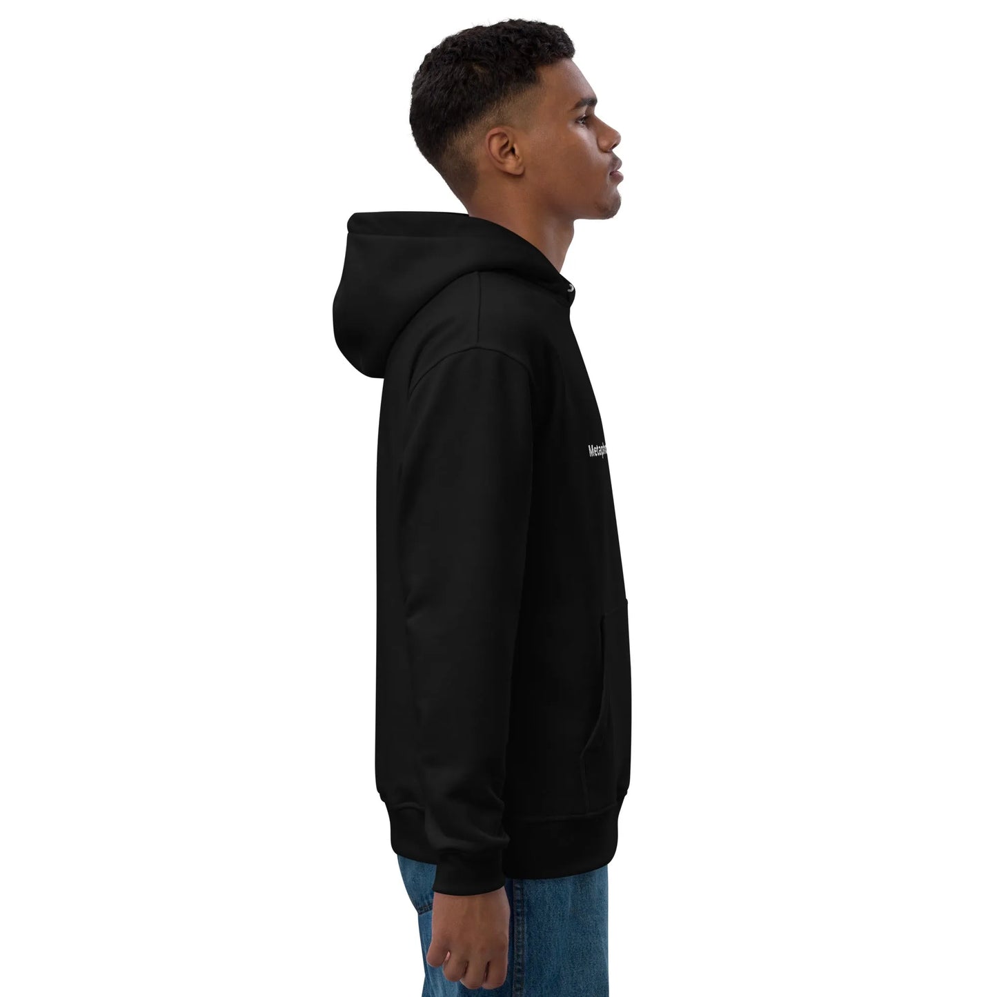 Premium Black eco Hoodie | Metaphorically Significant Collection