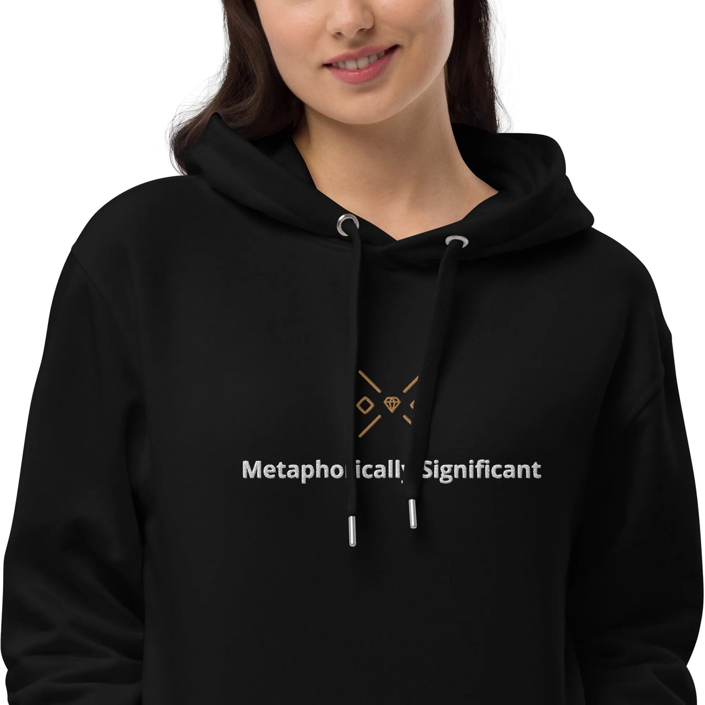 Premium Black eco Hoodie | Metaphorically Significant Collection