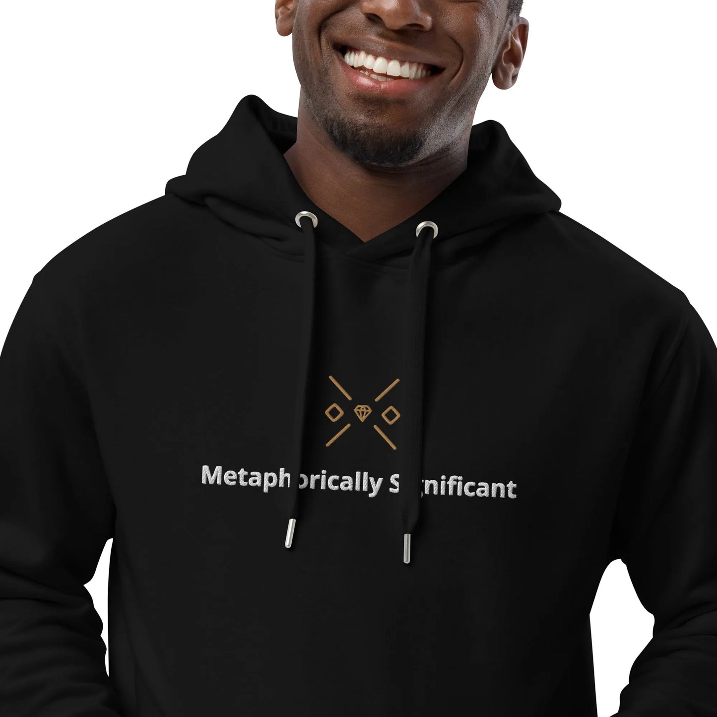 Premium Black eco Hoodie | Metaphorically Significant Collection