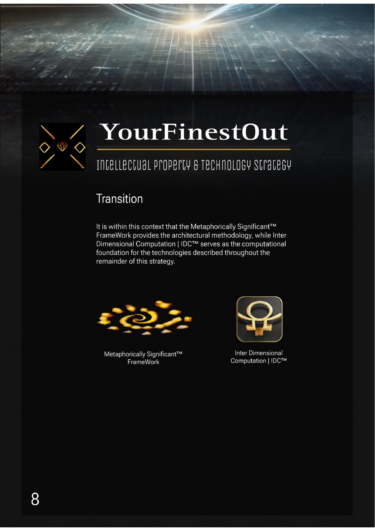 YourFinestOut, IP & Technology Strategy, frame 8