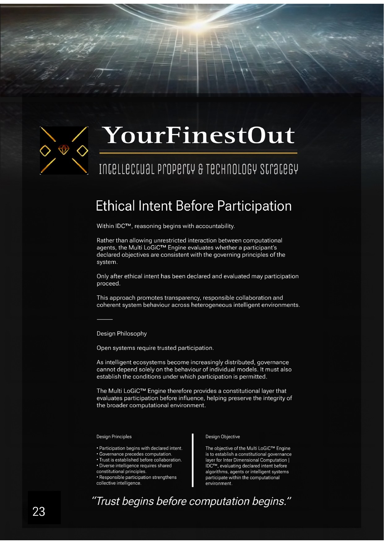 YourFinestOut, IP & Technology Strategy, frame 23